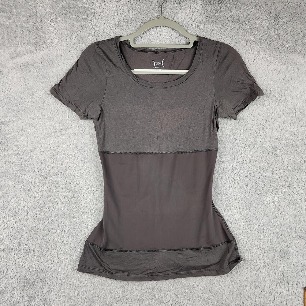 Yummie Tummie Shaping Top Womens Medium Gray Babydoll Shapewear Outdoor Top